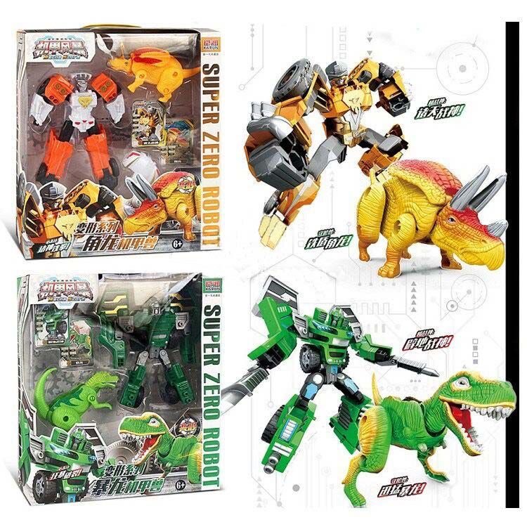 [Hàng Sẵn] Đồ chơi siêu nhân khủng long biến hình Độc đáo 2in1