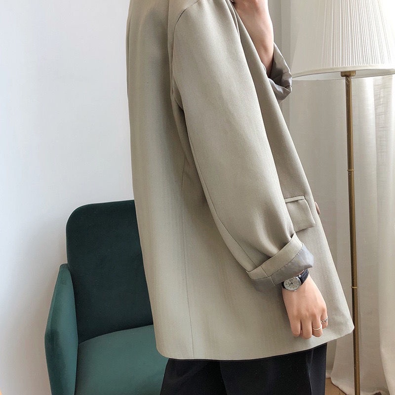 Áo Khoác Vest Dáng Rộng Phong Cách Hàn Quốc Thời Trang Xuân Thu  Mới  oversize blazer