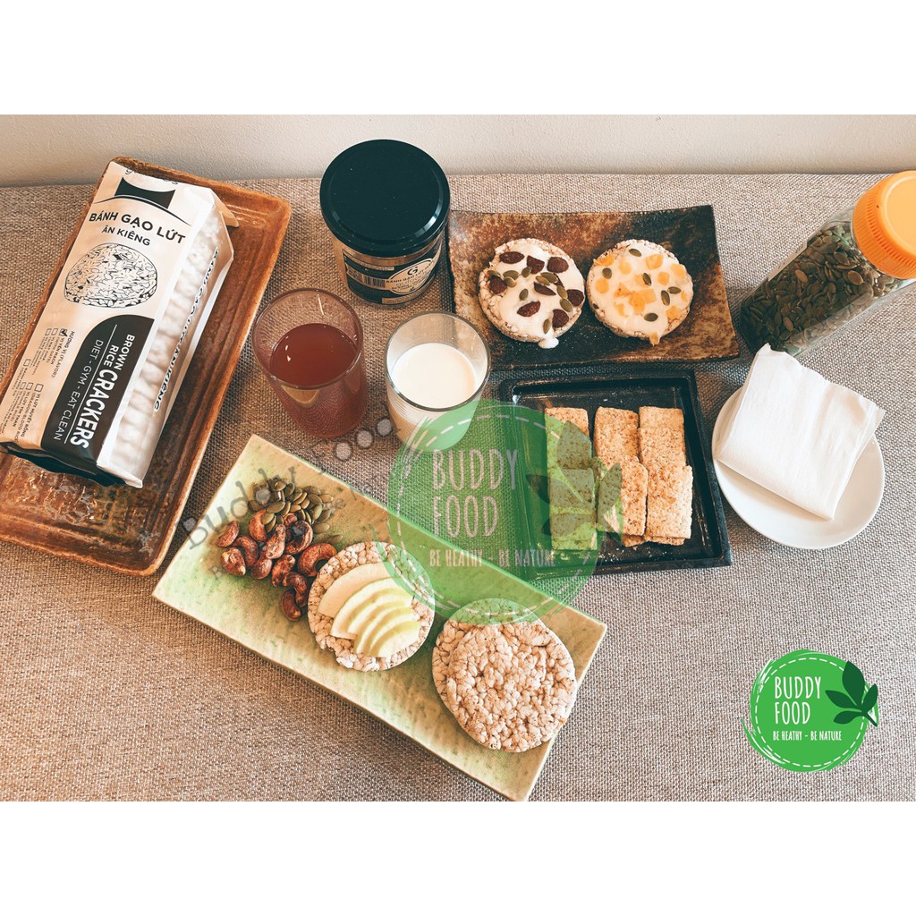 Combo Bơ Đậu Phộng Bánh Gạo Lứt Nguyên Hạt
