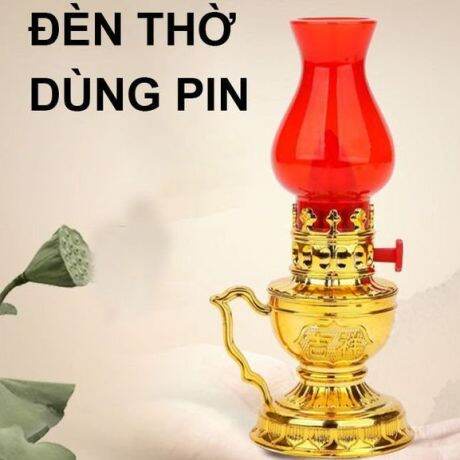 ĐÈN THỜ DẦU DÙNG PIN TIỂU,đèn cúng oan toàn cho người lớn và trẻ em tặng kèm pin