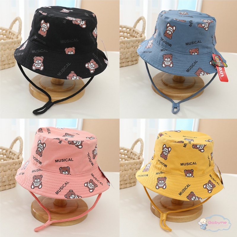 Mũ Bucket Thoáng Khí In Họa Tiết Hoạt Hình Thời Trang Mùa Hè Cho Bé