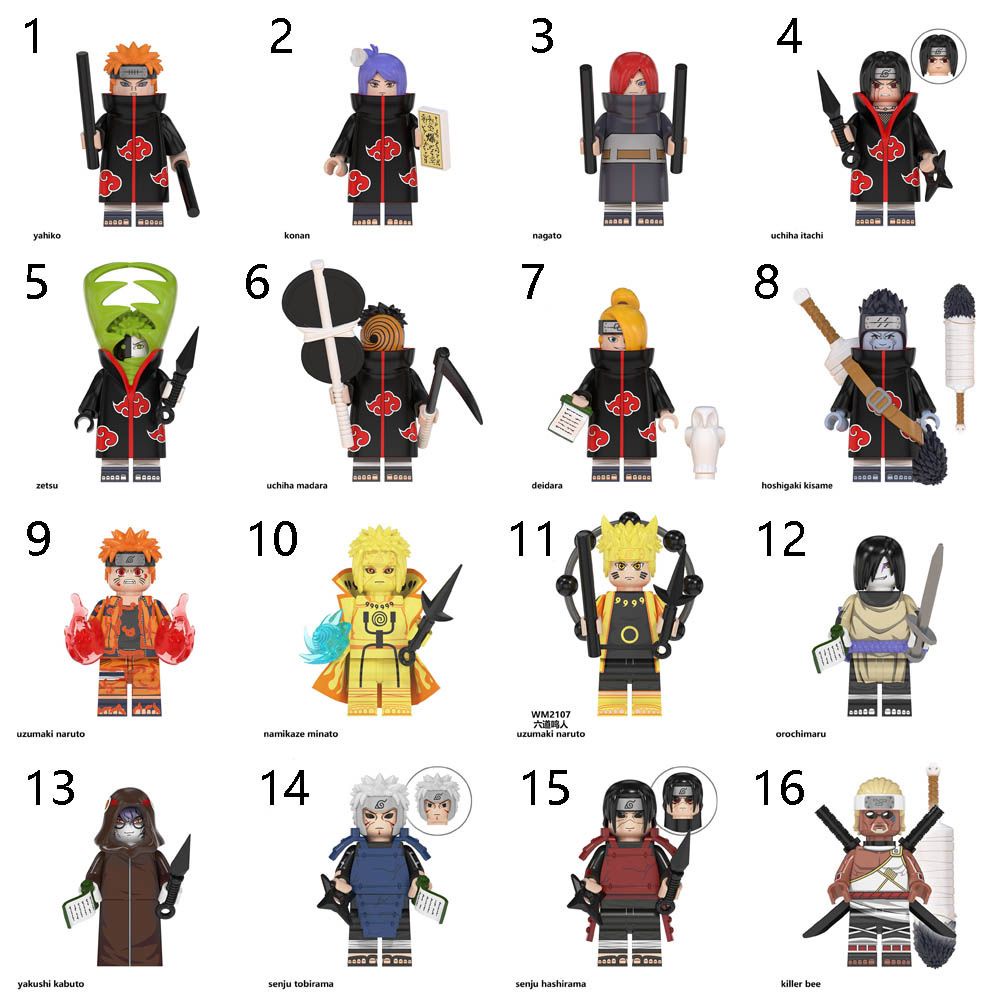 Bộ Đồ Chơi Mô Hình Nhân Vật Anime Naruto Cho Trẻ Em