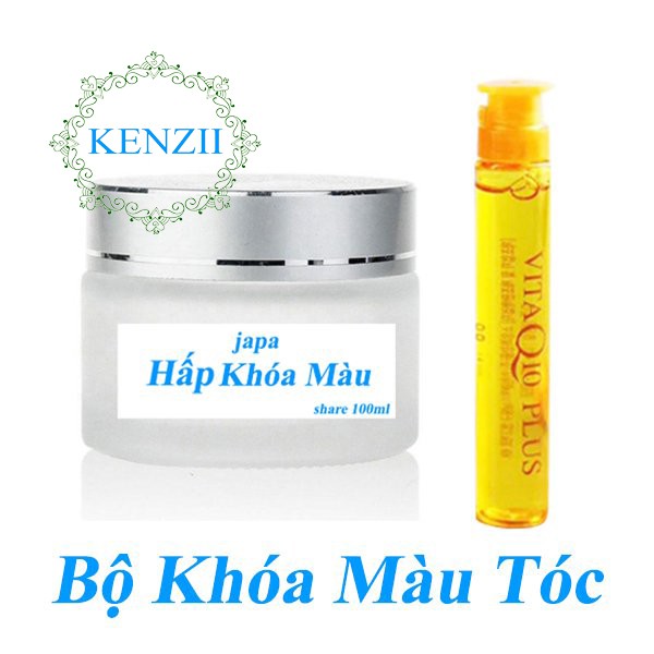 COMBOO KHÓA MẦU CHO TÓC NHUỘM ( HẤP KHÓA MÀU + HUYẾT THANH DƯỠNG MẦU ) KENZII HAIR