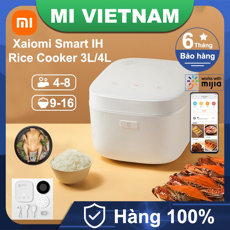 Nồi Cơm Điện Xiaomi Thông Minh Cao Tần 3L-4L không IH 1.6L/4L Nhiều chế độ nấu cơm cho nhiều loại gạo khác nhau