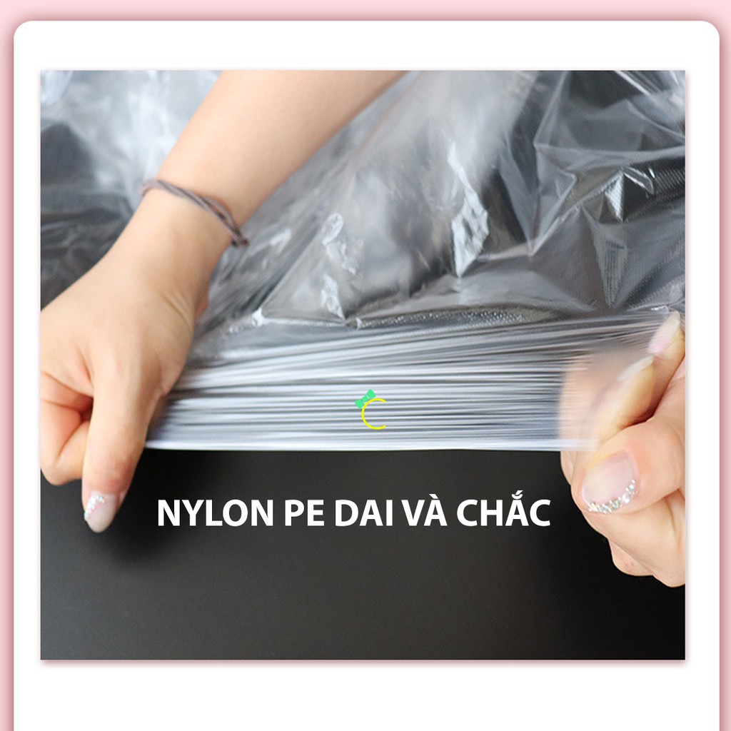 1 Túi 100 cái áo choàng nylon PE dùng 1 lần để uốn duỗi nhuộm tóc - CMPK119 - Cami