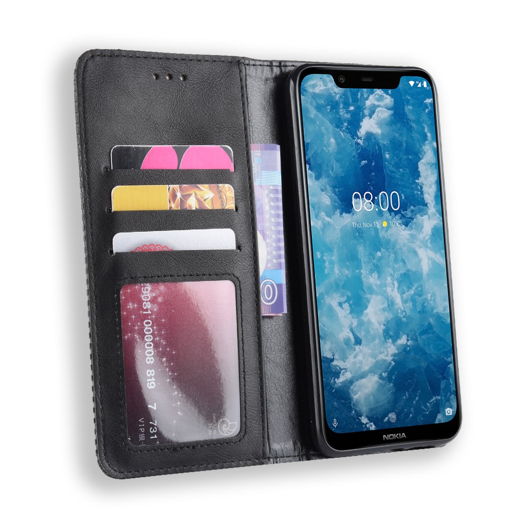 Bao da dạng ví Nokia X7, Nokia 8.1 Leather Luxury