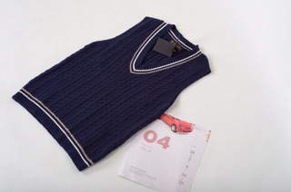 Áo gile len Massimo Dutti