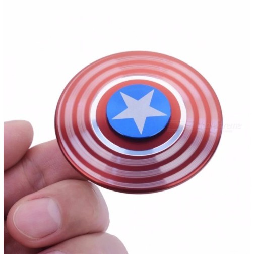 Đồ Chơi Con Quay Cao Cấp Fidget Spinner Captain America ( Đội Trưởng Mỹ ) Cực Chất- Có hộp đựng