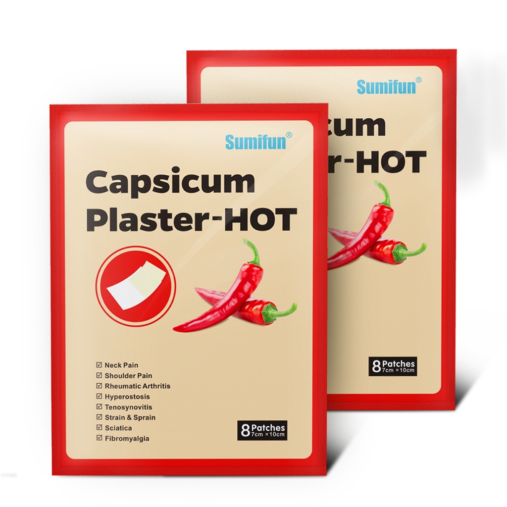 Miếng dán giảm đau 40Pcs Hot Capsicum Plaster Thuốc giảm đau khớp Trung Quốc