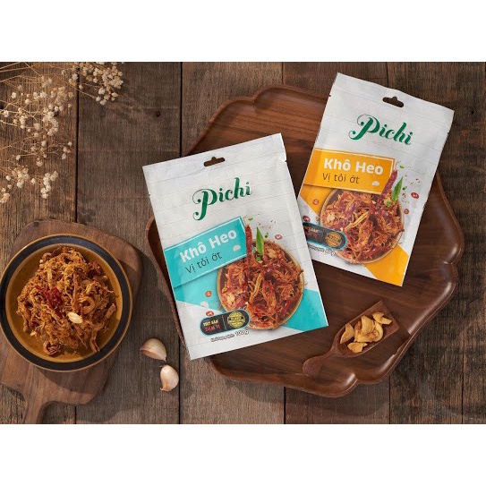 Combo 5 gói khô heo cháy tỏi Pichi
