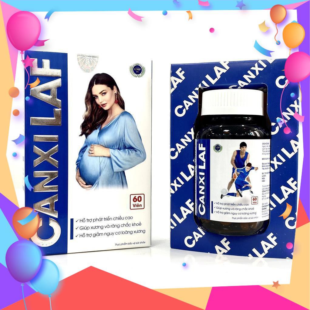 TĂNG CHIỀU CAO ❤️CHÍNH HÃNG👍 giảm loãng xương , bổ sung canxi từ tảo biển giúp xương chắc khỏe - CANXI LAF 60 VIÊN | Thế Giới Skin Care