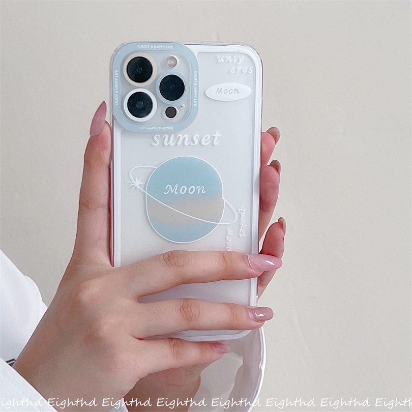 Ốp Điện Thoại Silicon Mềm Hình Mặt Cười/Hành Tinh Cho iPhone 13 12 11 Pro Max X Xr Xs Max 8 7 6 Plus SE 2020