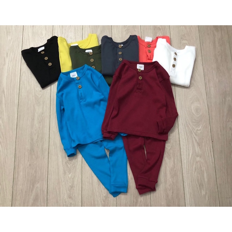 Bộ gân tăm mỏng Zara bé trai bé gái 1-5Y