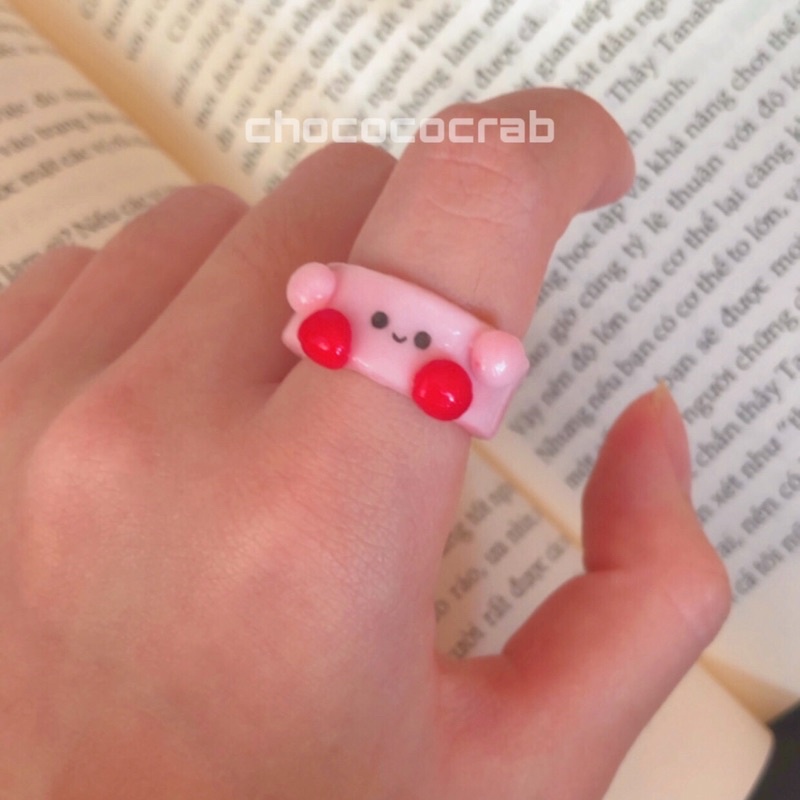 Nhẫn Đất Sét Meme Dễ Thương