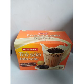 Trà sữa trân châu Hillway Hộp 8 gói + Gói trân châu kèm theo 416gam