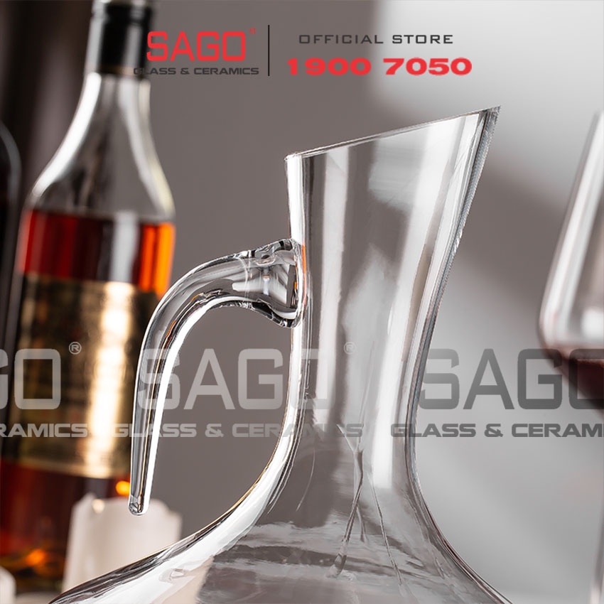 Bình Rót Thủy Tinh Pha lê IDELITA Crystal Glass Decanter 1500ml | Tùy Chọn Dung Tích và Kiểu Dáng