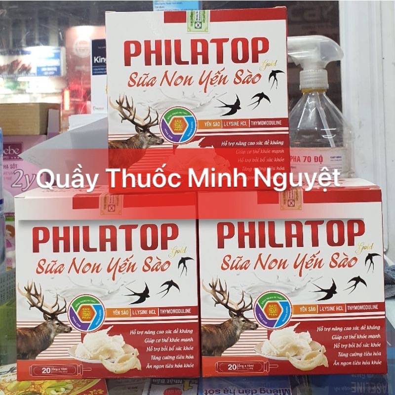 Philatop Gold Sữa Non Yến Sào - Hộp 20 ống