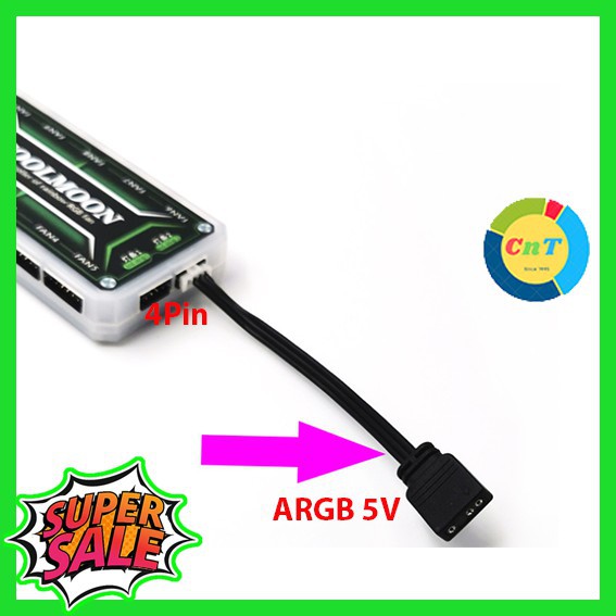 Dây Chuyển Nguồn 5v ARGB Sync Main ra cổng 6 pin - 4 Pin Đồng Bộ Hub Coolmoon