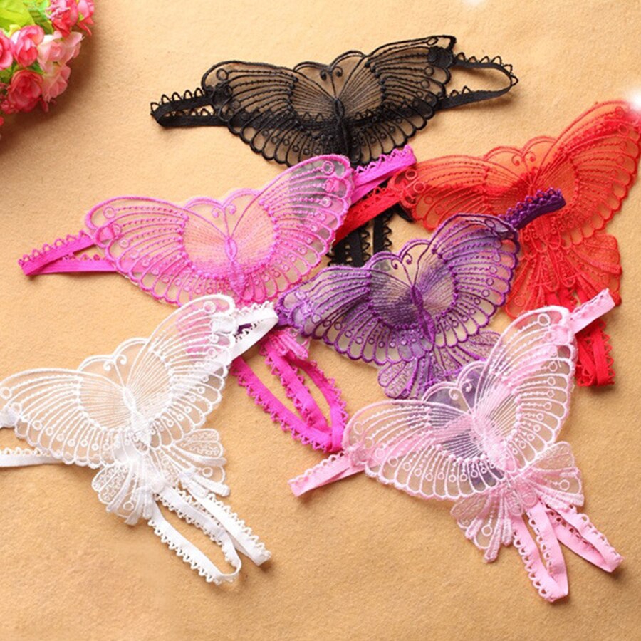 Reay Stcok Women Sexy G String  Butterfly Thong Micro Panties Shorts Lingerie Underwears Underpants panties