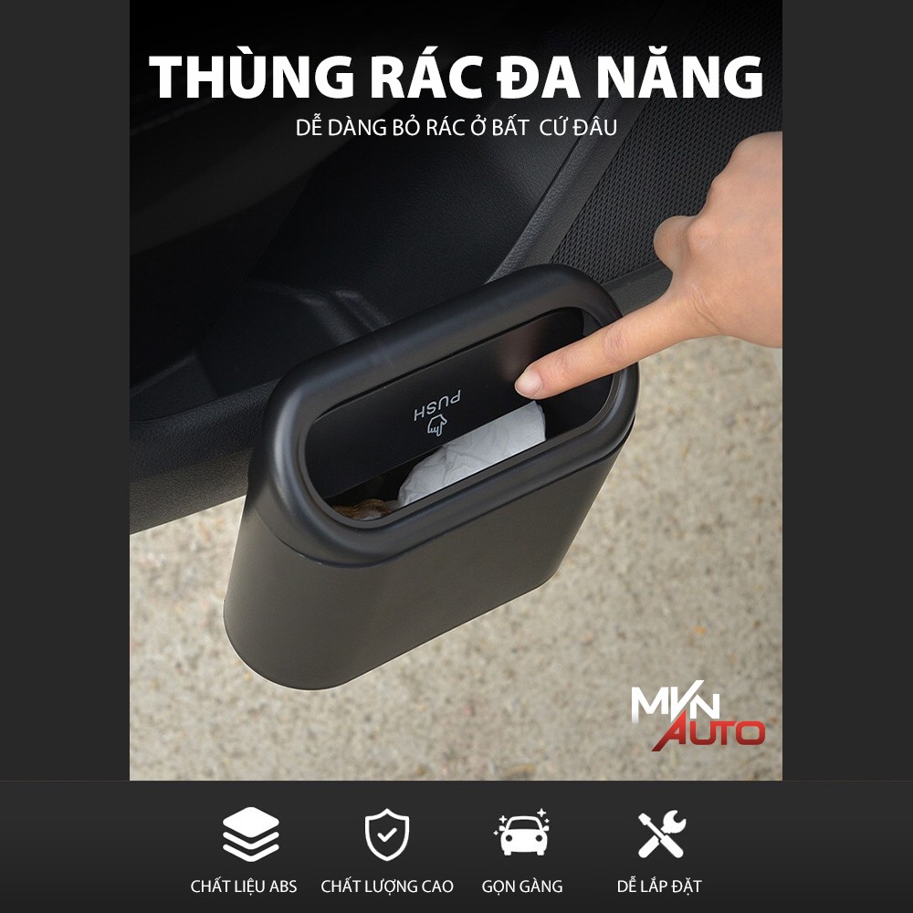 Thùng Rác Mini Để Trên Ô Tô – Thùng Rác Treo Trên Xe – Hộp Đựng Đồ Chuyên Dụng – Mvn Auto