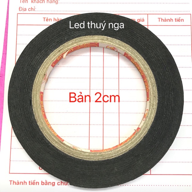 Băng dính 2 mặt , bản 2cm , combo 5 cuộn