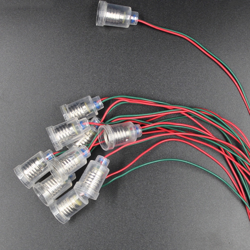 Bộ 10 chuôi bóng đèn E10 nhỏ có dây cáp chất lượng cao