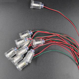 Set 10 đuôi đèn led E10 cỡ nhỏ dạng vặn có dây