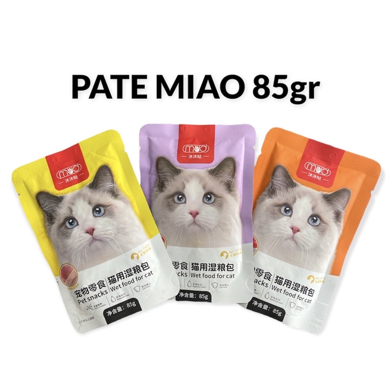 Thức ăn cho mèo - Pate Miao gói 85gr