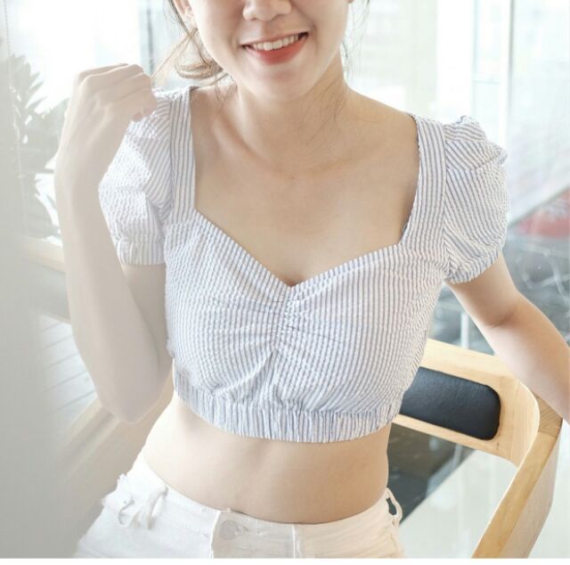 ÁO CROPTOP RÚT NGỰC_ÁO CROPTOP BO EO | BigBuy360 - bigbuy360.vn