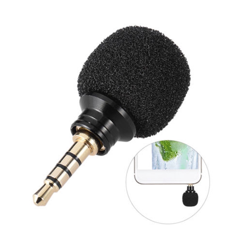 1x Stereo Microphone 3.5mm Mic for iPhone5 6s 6 Plus Samsung iPad laptop phone