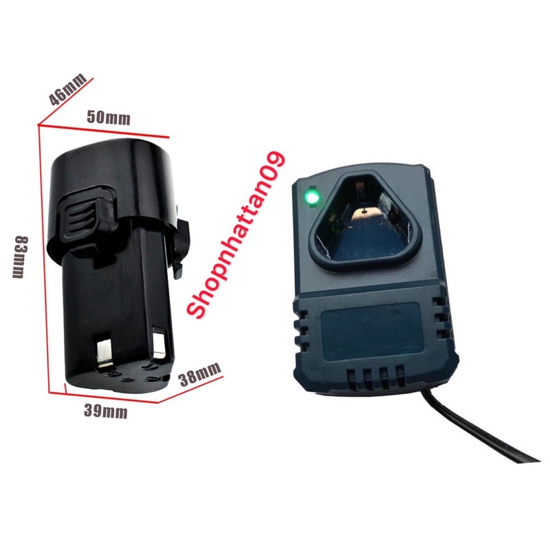 Sạc Đế Sạc Cốc VITO Pin 3S 12V Máy Khoan Pin - mã 2 : Bộ pin