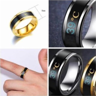 Nhẫn titan đo nhiệt độ cơ thể thông minh cực ngầu