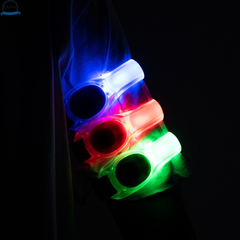 Dây đeo cổ tay chạy bộ ban đêm bằng silicone có đèn LED phản quang điều chỉnh được chống thấm nước