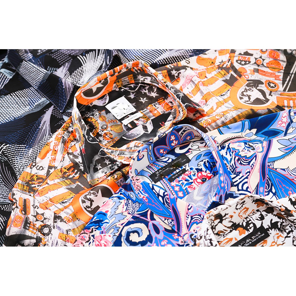 [Mã FAMAYMA2 giảm 10K đơn 50K] Ao Sơ mi họa tiết tay ngắn , họa tiết trẻ trung, vải thoáng mát | BigBuy360 - bigbuy360.vn