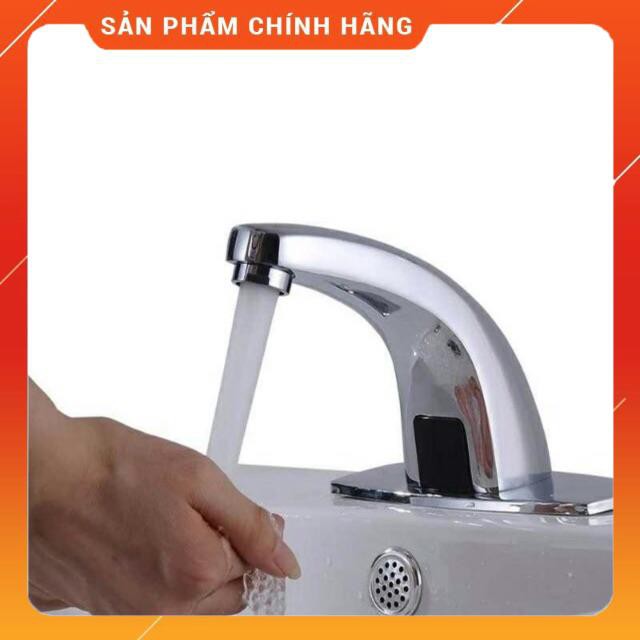 (SALE) Vòi rửa tay cảm ứng chạy bằng điện và pin,vòi lavabo rửa tay