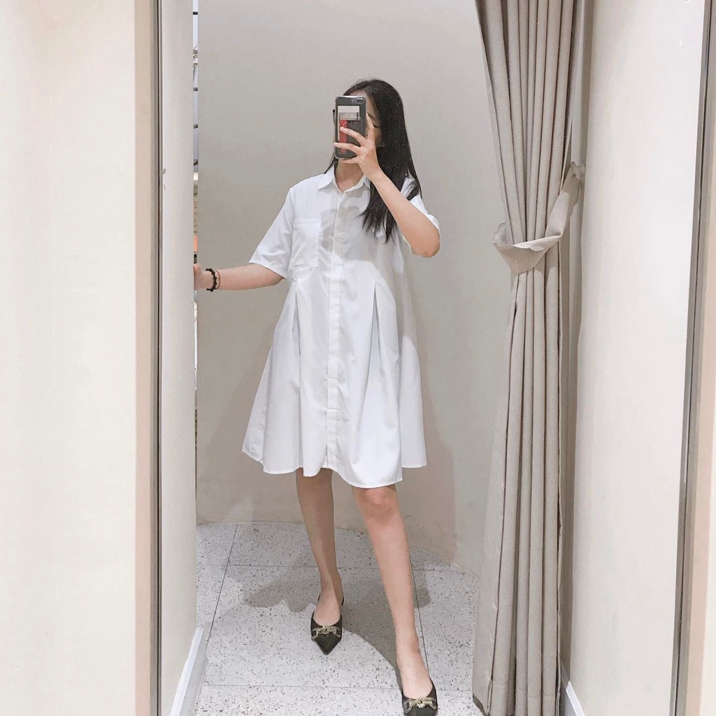 M SD017 Đầm somi suông Yanyishang