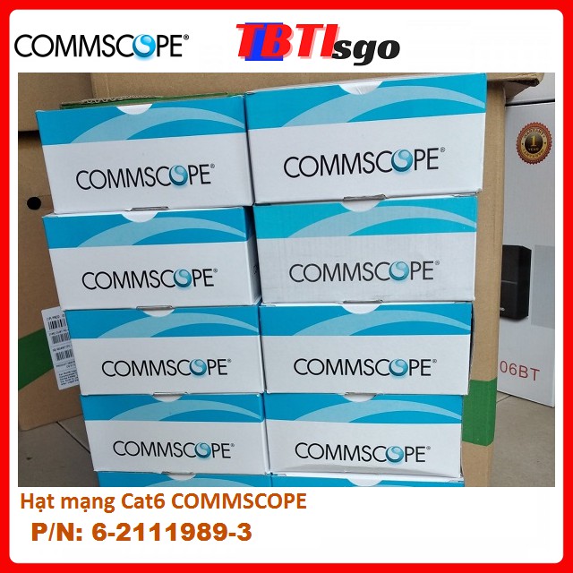 Hạt mạng RJ45 Cat6 COMMSCOPE/AMP  P/N:6-2111989-3 Đầu bấm mạng xịn chân đồng - Hàng chuẩn chính hãng