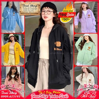 ÁO HOODIE - ÁO KHOÁC NỈ NGOẠI Thêu Nổi Biboo (HD2380 - 8 Màu)