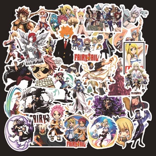 Sticker Dán Trang Trí Laptop Vali Hành Lý Ván Trượt Hình Anime Fairy Tail Chống Thấm Nước