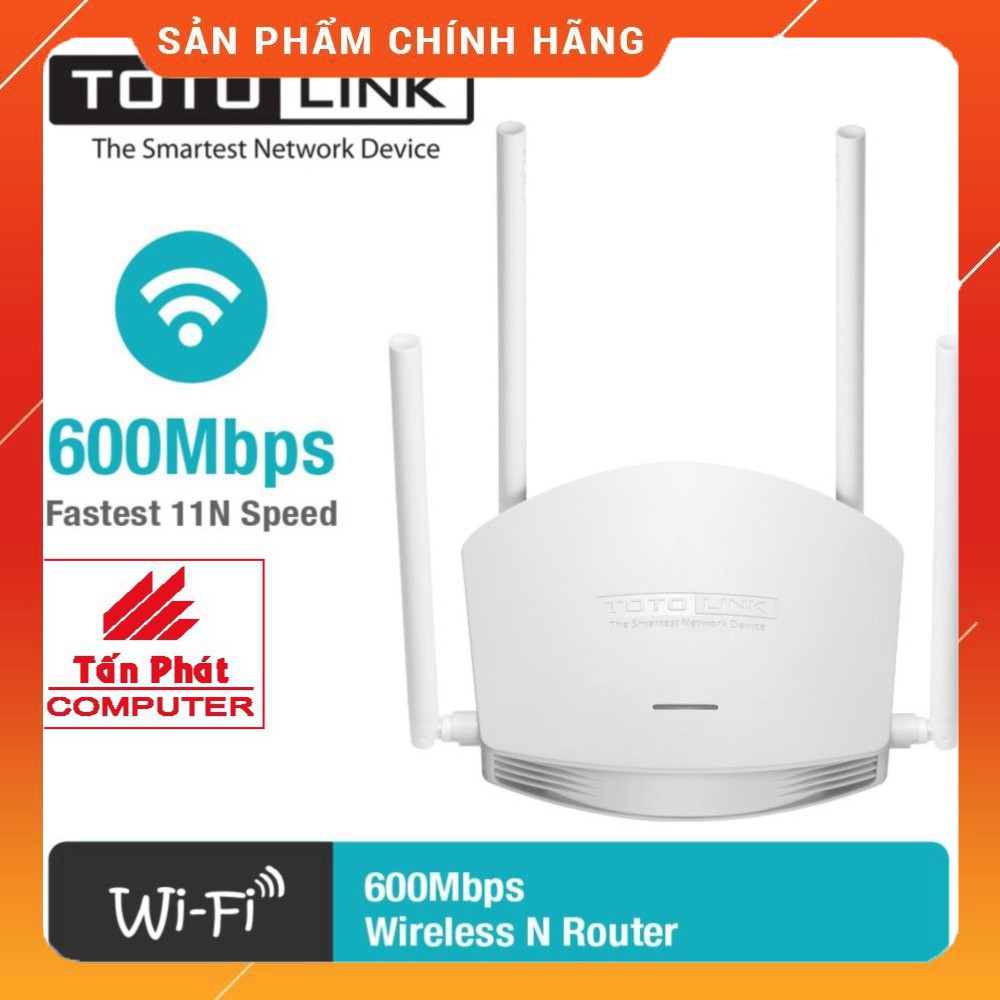 Bộ Phát Wifi Chuẩn N 600Mpbs Totolink N600R - hàng chính hãng, giá tốt nhất