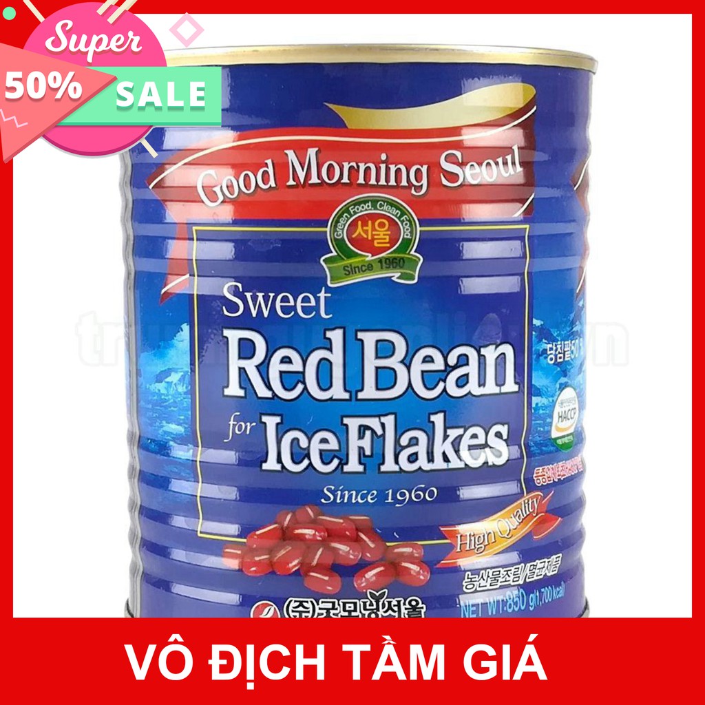 [GIÁ SỈ] Đậu Đỏ Hàn Quốc Good Morning Seoul Lon 850g