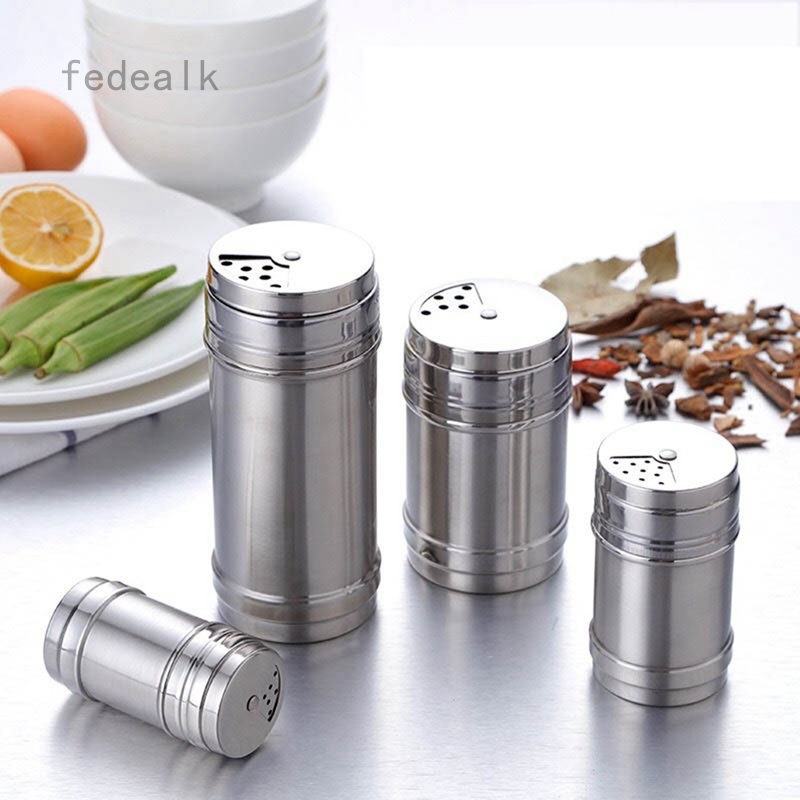 1 Hũ Đựng Gia Vị Đường Tiêu Muối Được Làm Từ Thép Không Gỉ