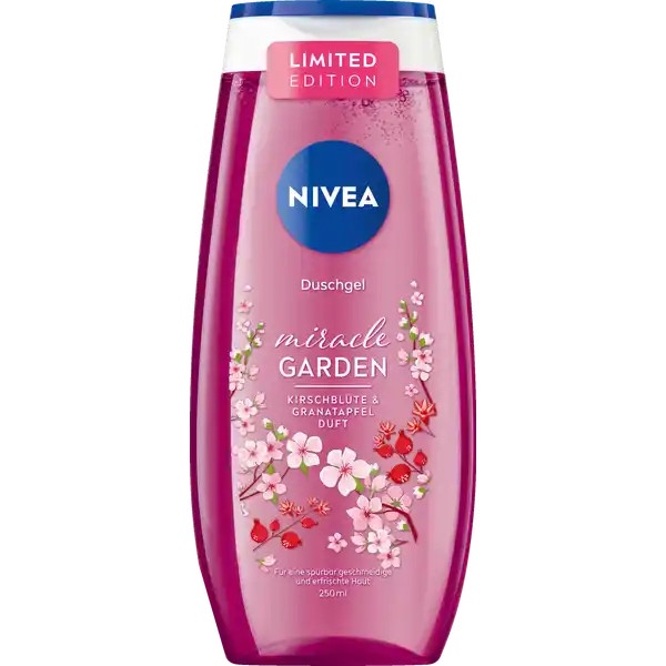 Sữa tắm Nivea hoa anh đào & lựu - Nivea duschgel Miracle Garden, 250ml