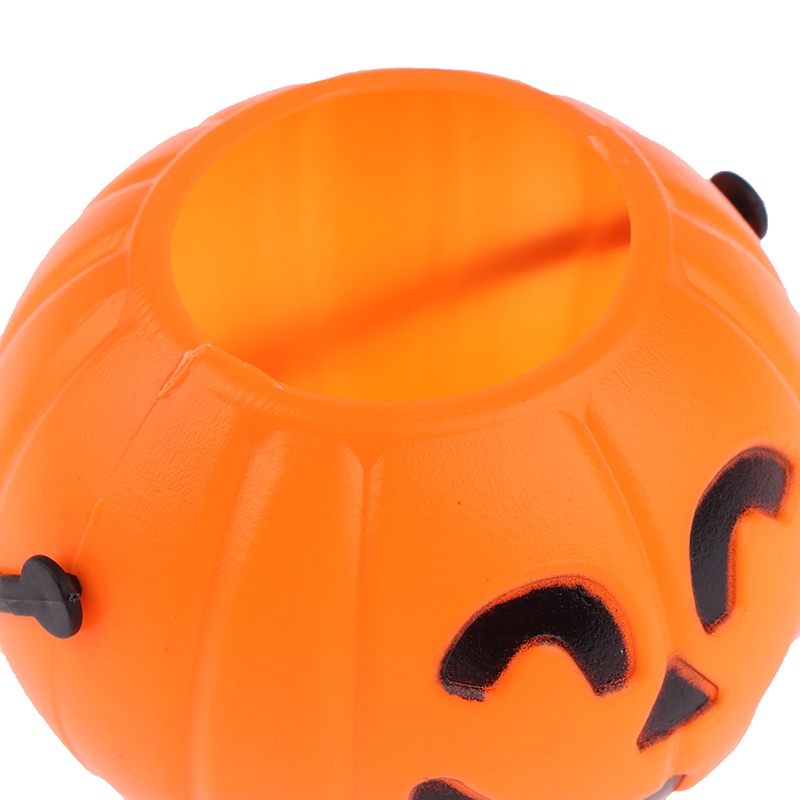 Xô Nhựa Hình Bí Ngô Trang Trí Halloween