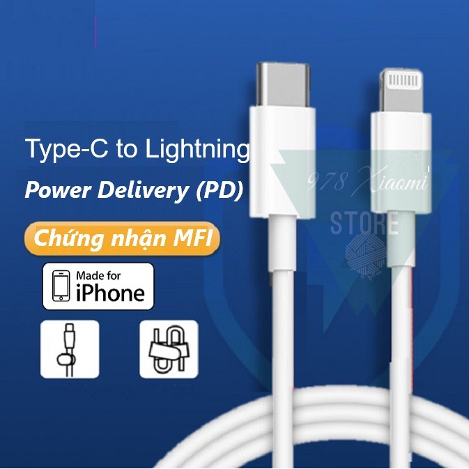 [AL870] Cáp sạc nhanh PD chuẩn MFI type C to Lightning ZMI AL870 - Cáp sạc Type-C to Lightning Xiaomi ZMI chuẩn PD
