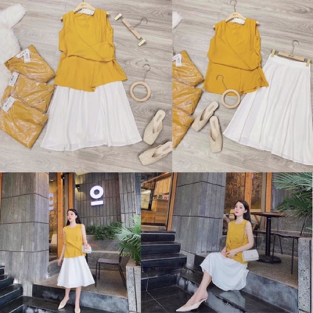 Set Áo-Chân váy vàng!