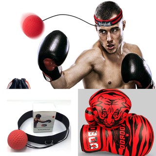 [ Final Flash Sale ] Combo Găng Đấm Boxing Zooboo + ( Ball ) Bóng Phản Xạ Đấm Bốc Boxing Treo Đầu