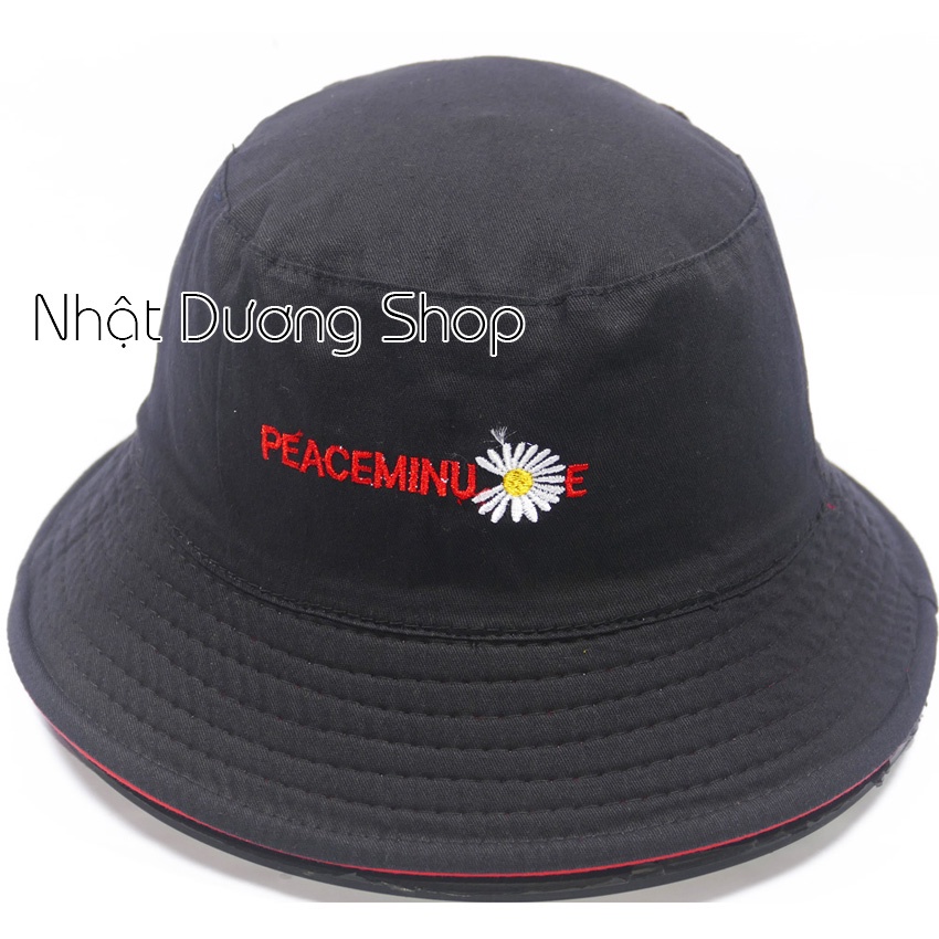 Nón tai bèo Hoa cúc 2 mặt,thêu hình hoa cúc và chữ NY chất liệu Cotton thoáng mát thích hợp cho nam nữ