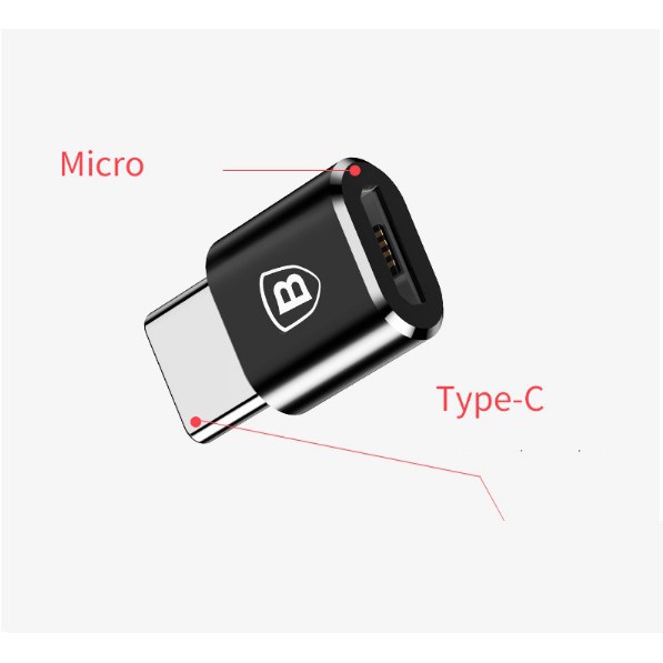 [HCM] Đầu chuyển Type C sang Micro USB hoặc USB Baseus