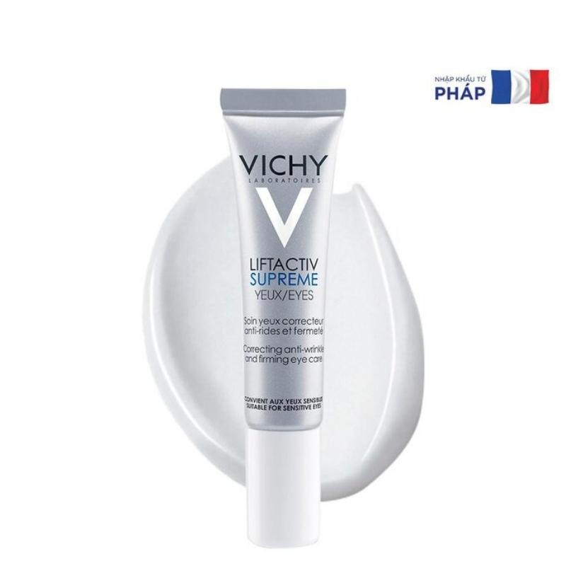 Vichy Kem Dưỡng Giúp Giảm Nếp Nhăn &amp; Săn Chắc Da Vùng Mắt LiftActiv Eyes Supreme Global Anti-Wrinkle &amp; Firming Care 15ml